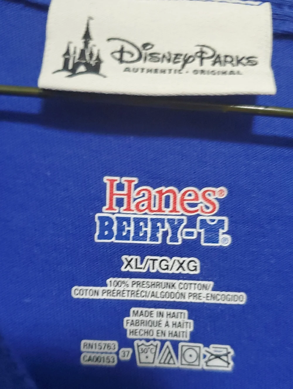 Hanes Blue Beefy-T Disney's Animal Kingdom Tee. Good Condition. SizeXL - Picture 3 of 3